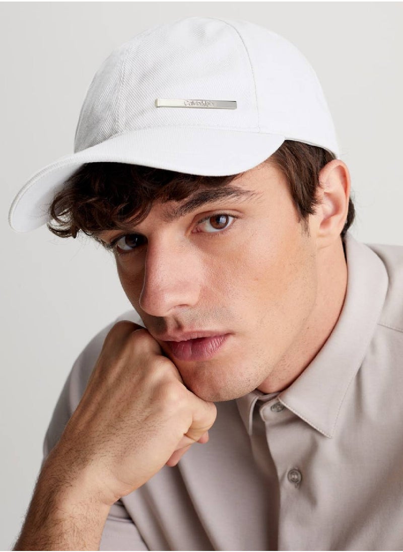 Men's Twill Cap - Cotton, White