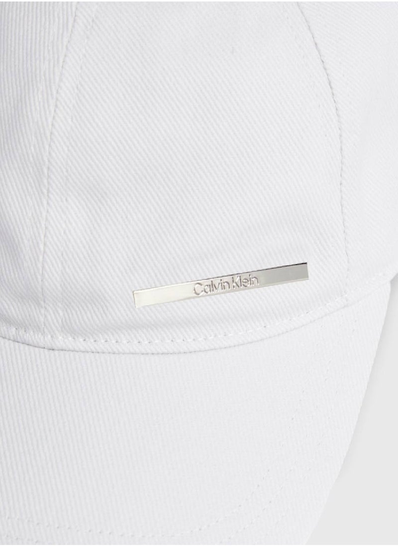 Men's Twill Cap - Cotton, White