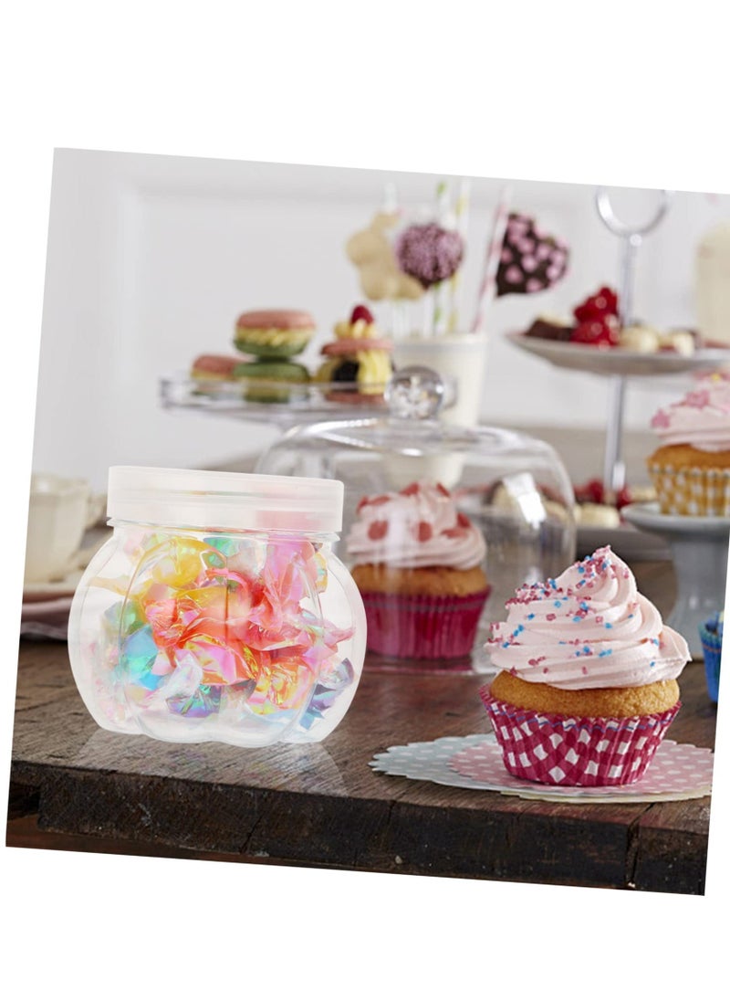 24 Piece Pet Pumpkin Jar Decorative Stash Box Clear Jar Candy Candy Jar Clear Candy Containers Holders Pumpkin Candy Jars Wrapping Canister Storage Holder Box