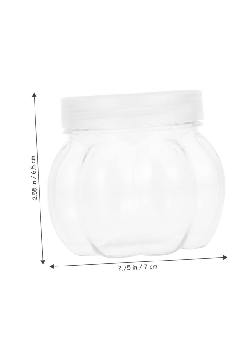 24 Piece Pet Pumpkin Jar Decorative Stash Box Clear Jar Candy Candy Jar Clear Candy Containers Holders Pumpkin Candy Jars Wrapping Canister Storage Holder Box
