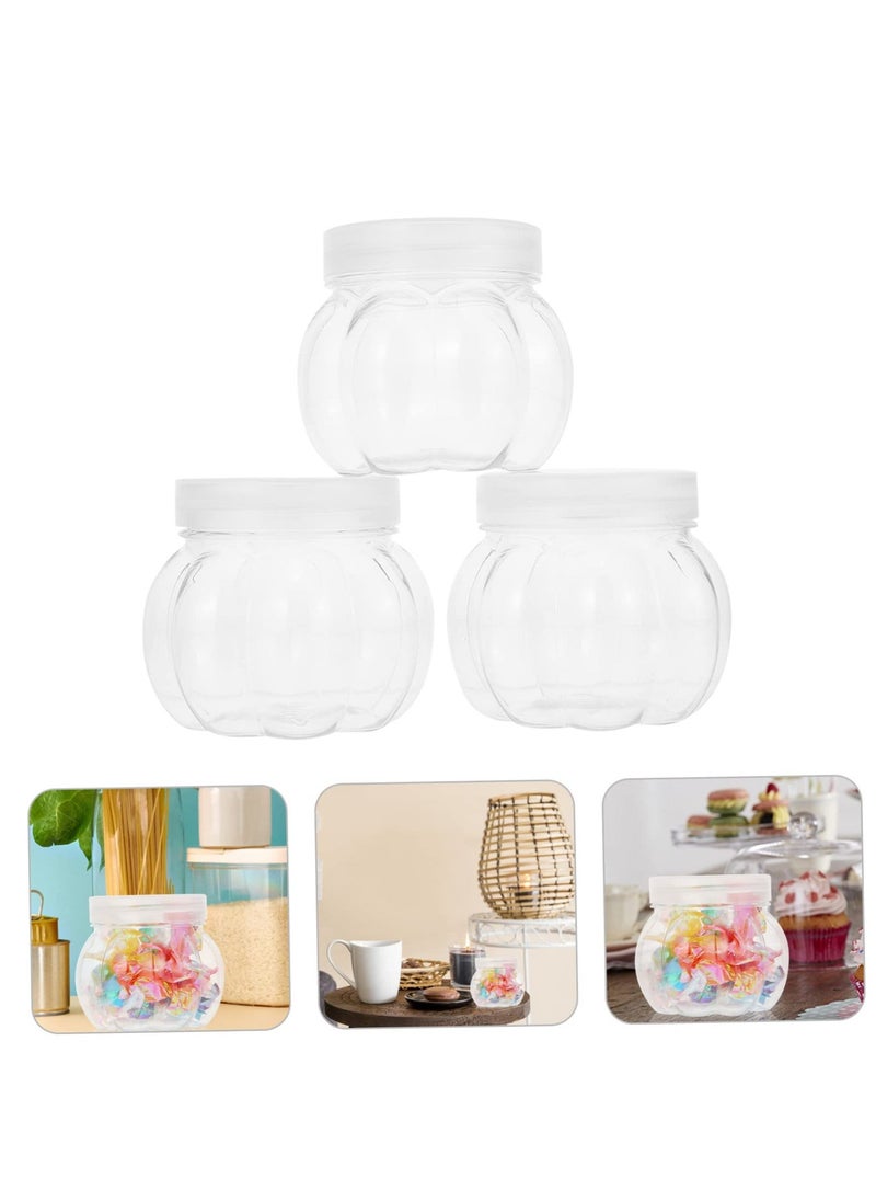 24 Piece Pet Pumpkin Jar Decorative Stash Box Clear Jar Candy Candy Jar Clear Candy Containers Holders Pumpkin Candy Jars Wrapping Canister Storage Holder Box