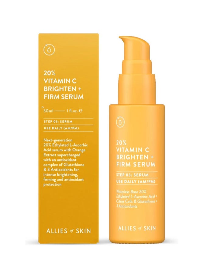 Allies of Skin 20% Vitamin C Brighten + Firm Serum 30ml