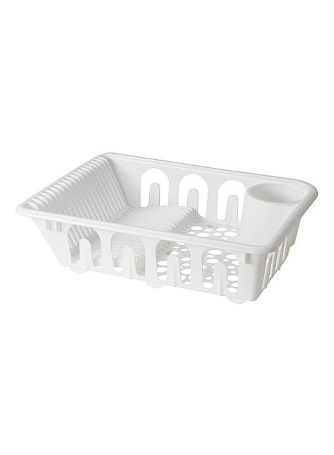 Polypropylene Plastic Dish Drainer White 46x36x36centimeter