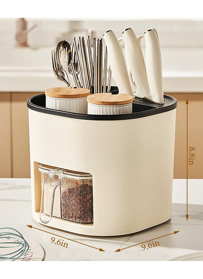 Kitchen organizers and storage Seasoning Box Knife Rack Chopstick Cage Container Spice Box multifunctional Drawer Spice Box for Kitchen Storage