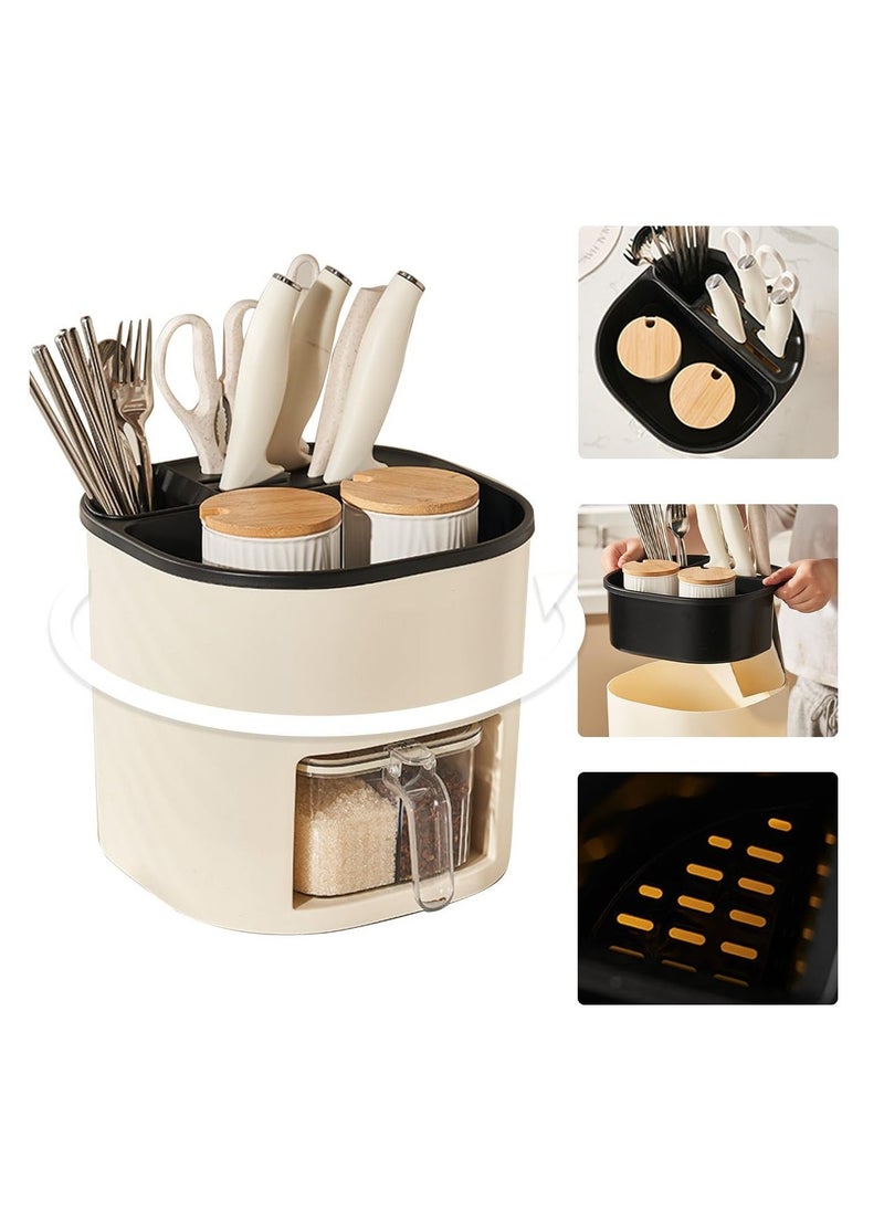 Kitchen organizers and storage Seasoning Box Knife Rack Chopstick Cage Container Spice Box multifunctional Drawer Spice Box for Kitchen Storage