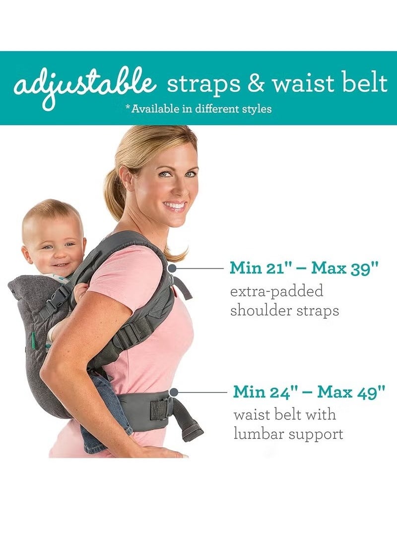 4-In-1 Convertible Baby Carrier - Grey