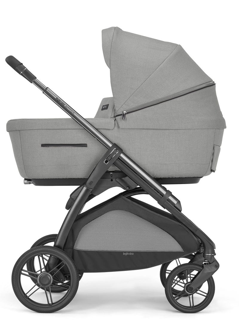 Inglesina Aptica Full Set Bassinet+Seat Unit+Car Seat+Standup  (SATIN GREY)