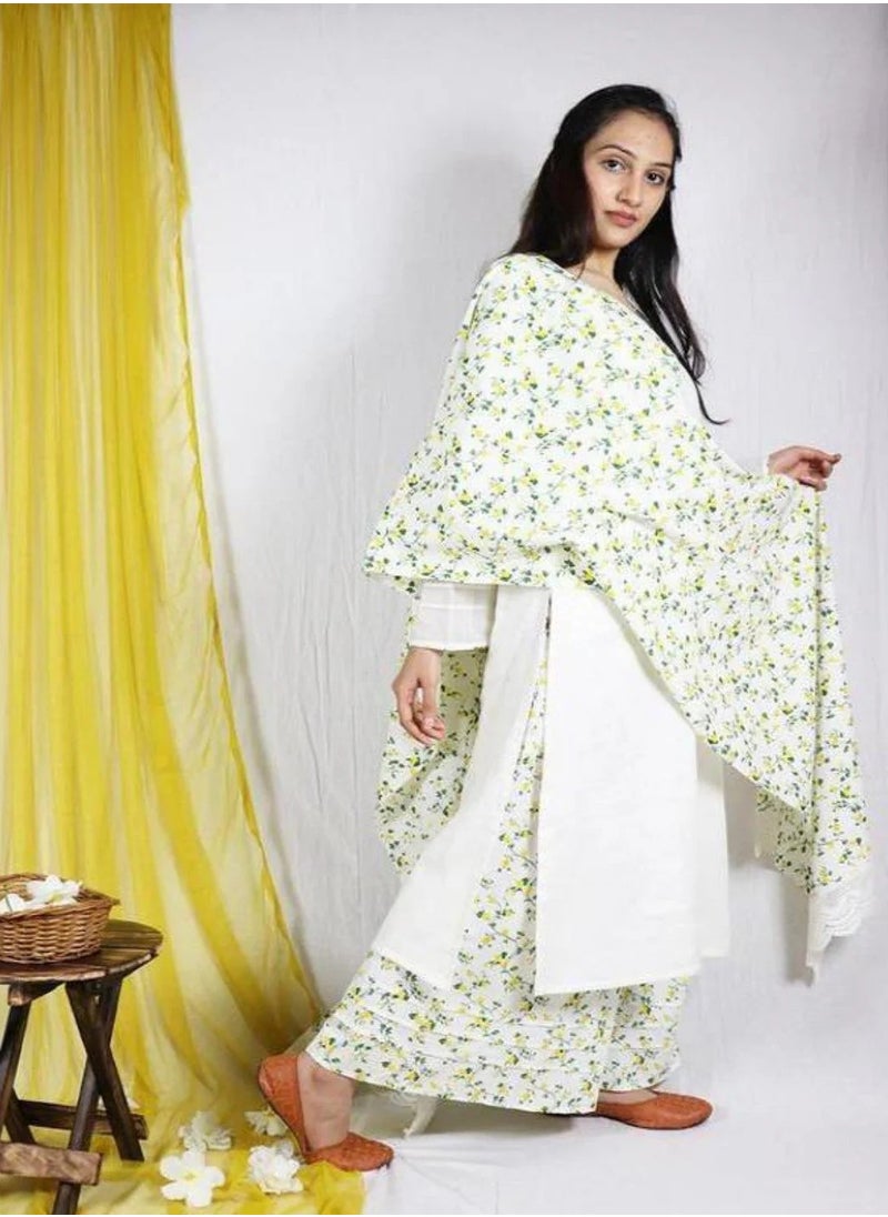 Basantah Loose Kurta And Palazzo Set