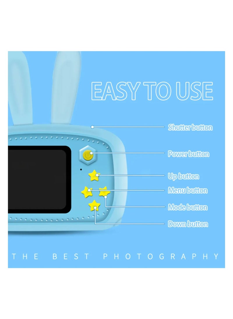 Mini Digital Camera For Kids. simple interface with large buttons makes it easier for kids to operate.2.0 inches display,1080p,photography,video,game,mp3,usb charging cable,battery capacity 600mah.