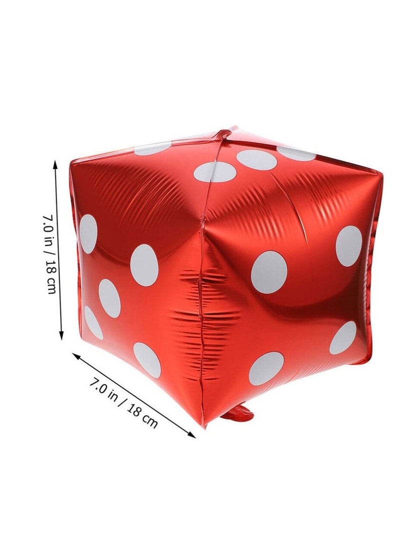 12 Pcs Jumbo Large Inflatable Dice,  11.8 Inch nflatable Large Dice Party Decorations Colorful Dice Balloons Large Dice Set for Indoor and Outdoor Games Theme Party Decorations (Six Colors)