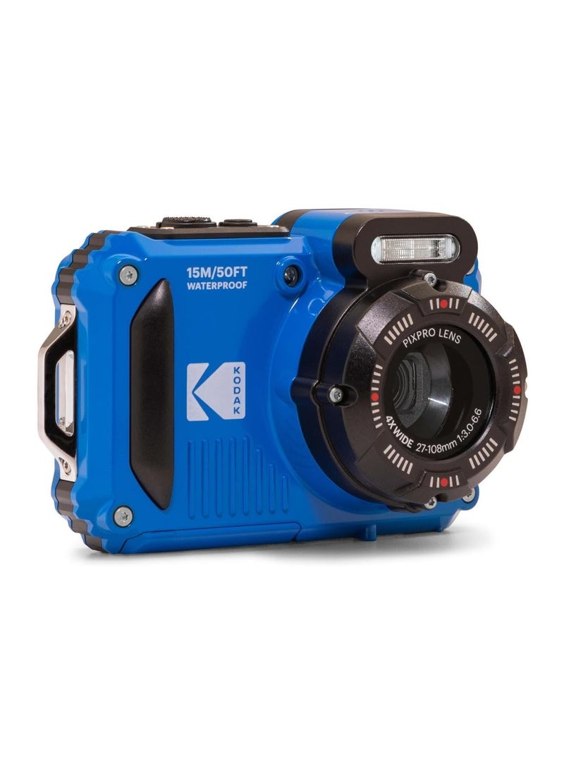 KODAK PIXPRO WPZ2 Rugged Waterproof Shockproof Dustproof WiFi Digital Camera 16MP 4X Optical Zoom 1080P Full HD Video Vlogging Camera 2.7