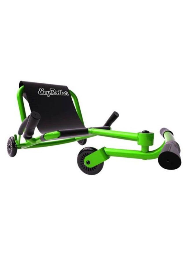 Ezyroller Classic Ride On Go Kart for Kids - Durable Lime Green Outdoor Drift Racer with Hand Brakes and Extendable Foot Bar