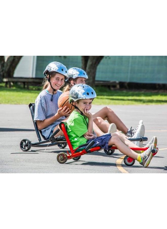 Ezyroller Classic Ride On Go Kart for Kids - Durable Lime Green Outdoor Drift Racer with Hand Brakes and Extendable Foot Bar