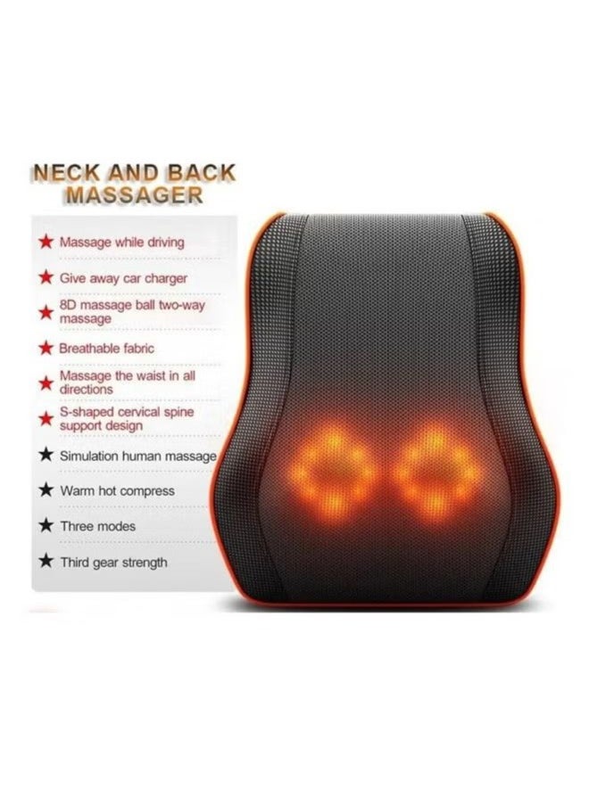 3-in-1 shoulder and neck massager with heating to relieve fatigue and relax the body black