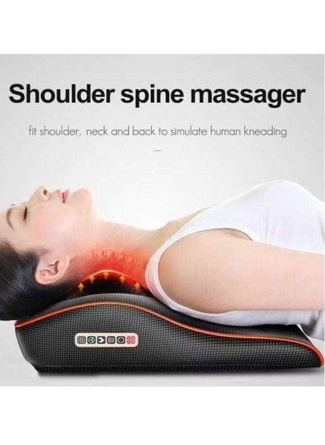 3-in-1 shoulder and neck massager with heating to relieve fatigue and relax the body black