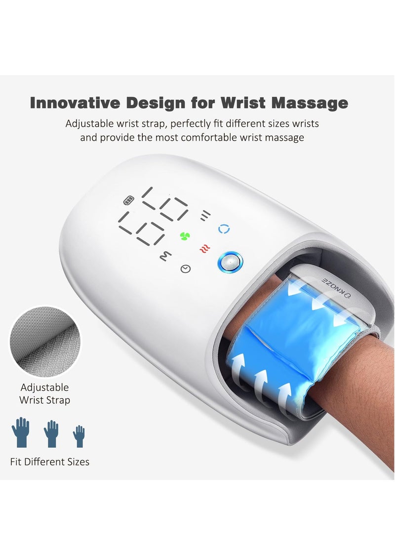 Hand Massager with Heat, Compression, and Kneading Massage for Arthritis and Carpal Tunnel Pain Relief, Cordless with 6 Modes and 6 Intensities, Perfect Birthday Gifts for Women, Men, Mom, and Dad