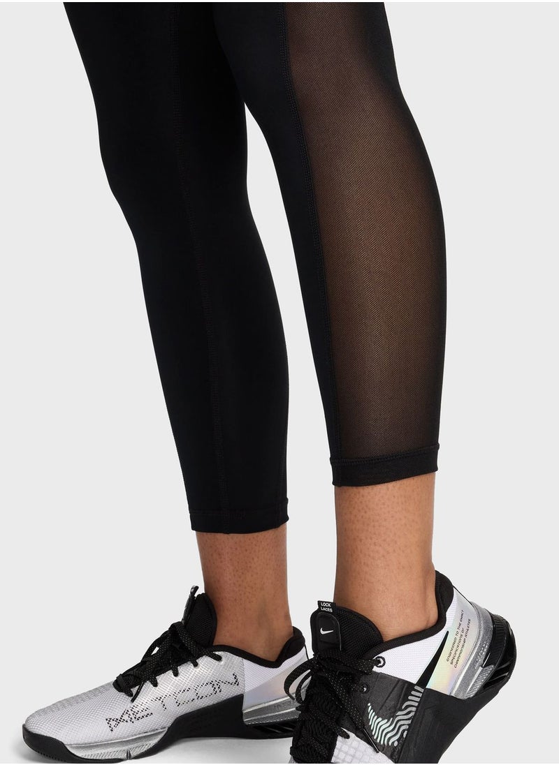 7/8 Mid Rise Dri-Fit Mesh Tights