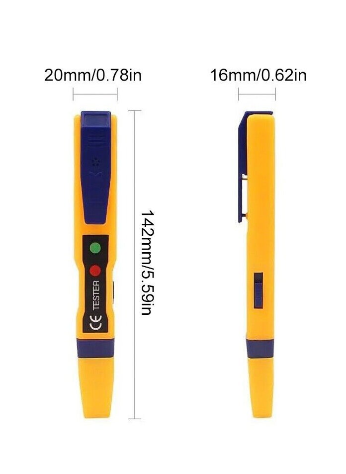 Non-Contact Digital 12-1000V AC Voltage Detector Tester Pen Meter Volt Pencil