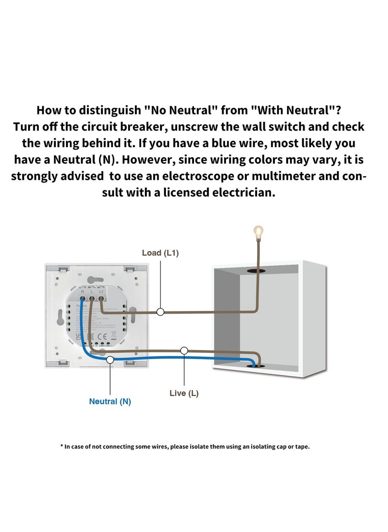 Aqara Wall Switch H1 Triple Rocker