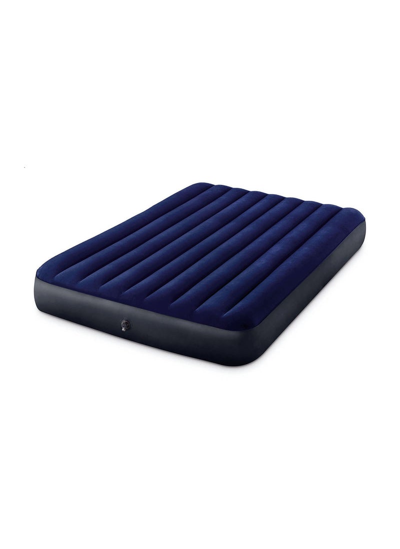 Queen Dura-Beam Classic Downy Airbed W/ Hand Pump 152X203X25cm