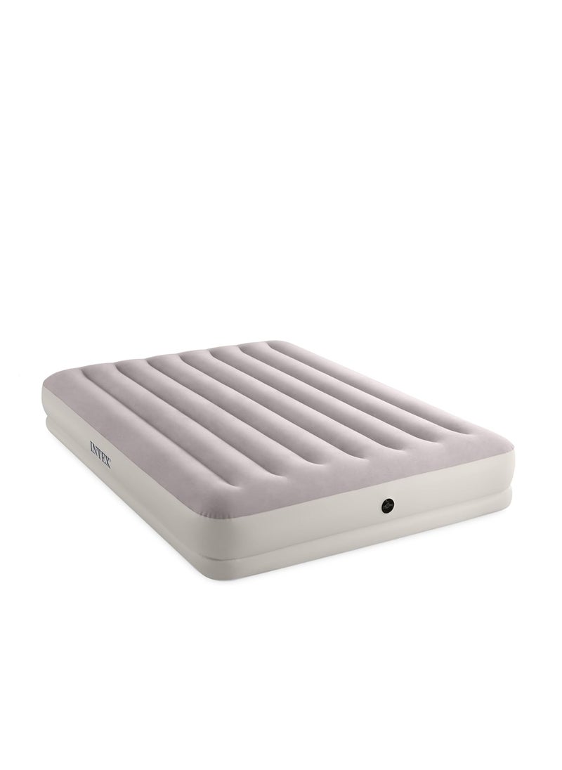 Dura-Beam Prestige Mid-Rise Inflatable Mattress Double with USB Pump PVC Gray 152x203x30cm