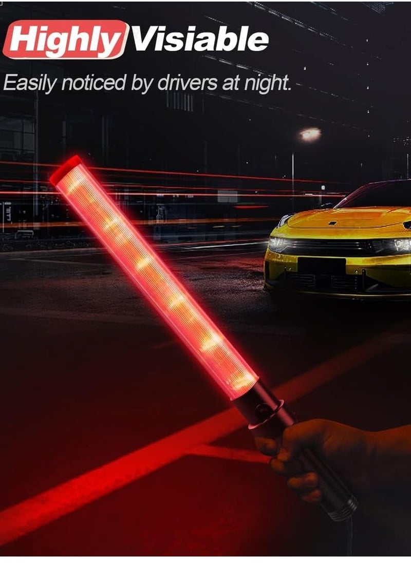 Rechargeable Red and Green Traffic Safety Baton Light