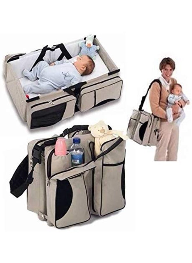 9-In-1 Multifunctional Travel Bed Cot Bassinet And Diaper Bag