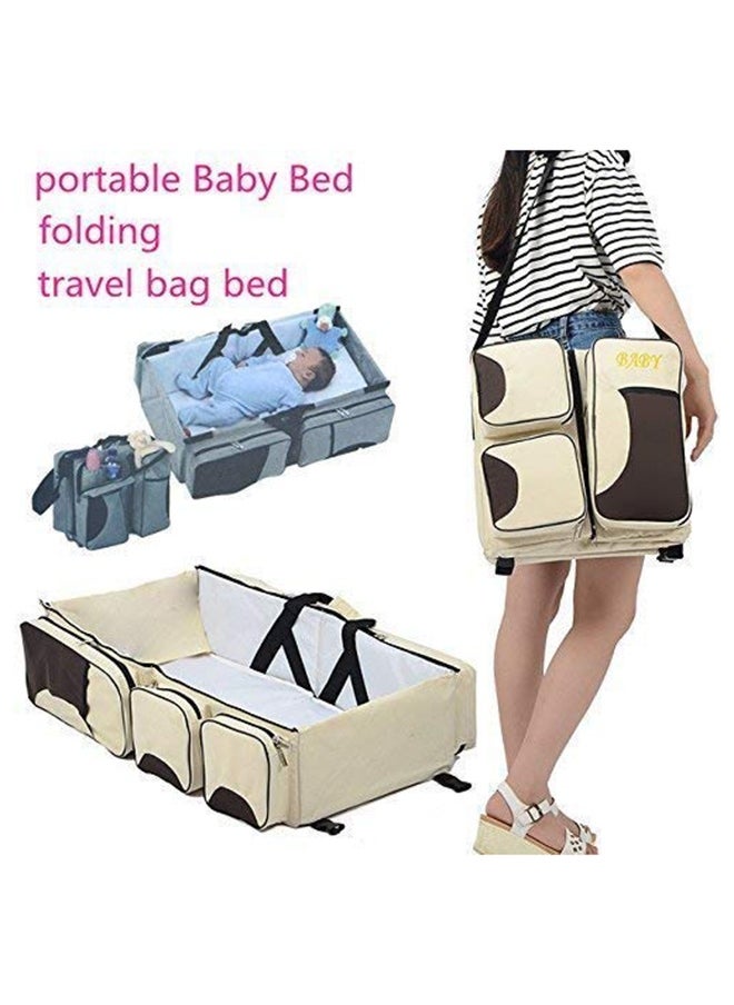 9-In-1 Multifunctional Travel Bed Cot Bassinet And Diaper Bag