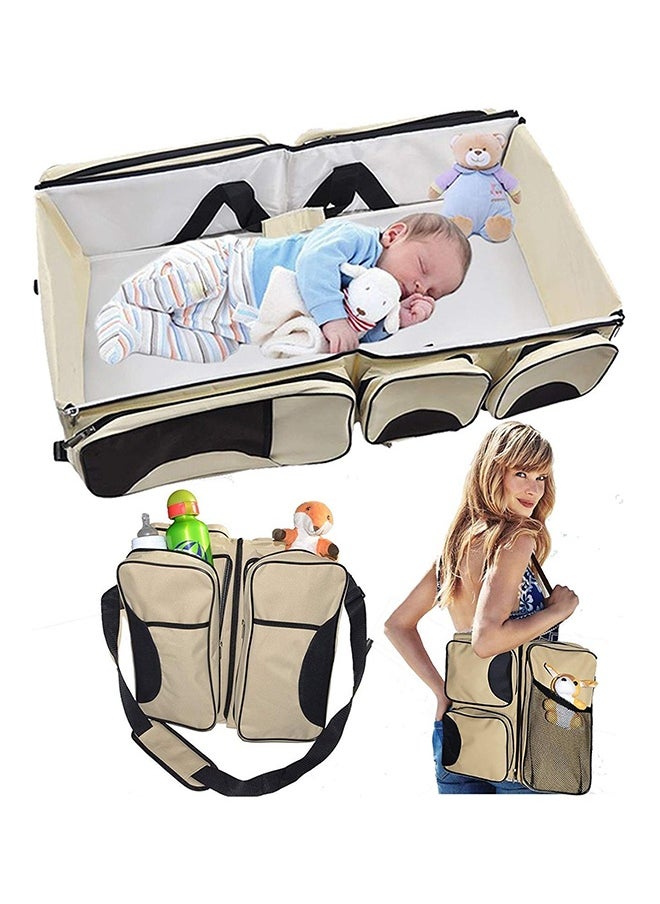 9-In-1 Multifunctional Travel Bed Cot Bassinet And Diaper Bag