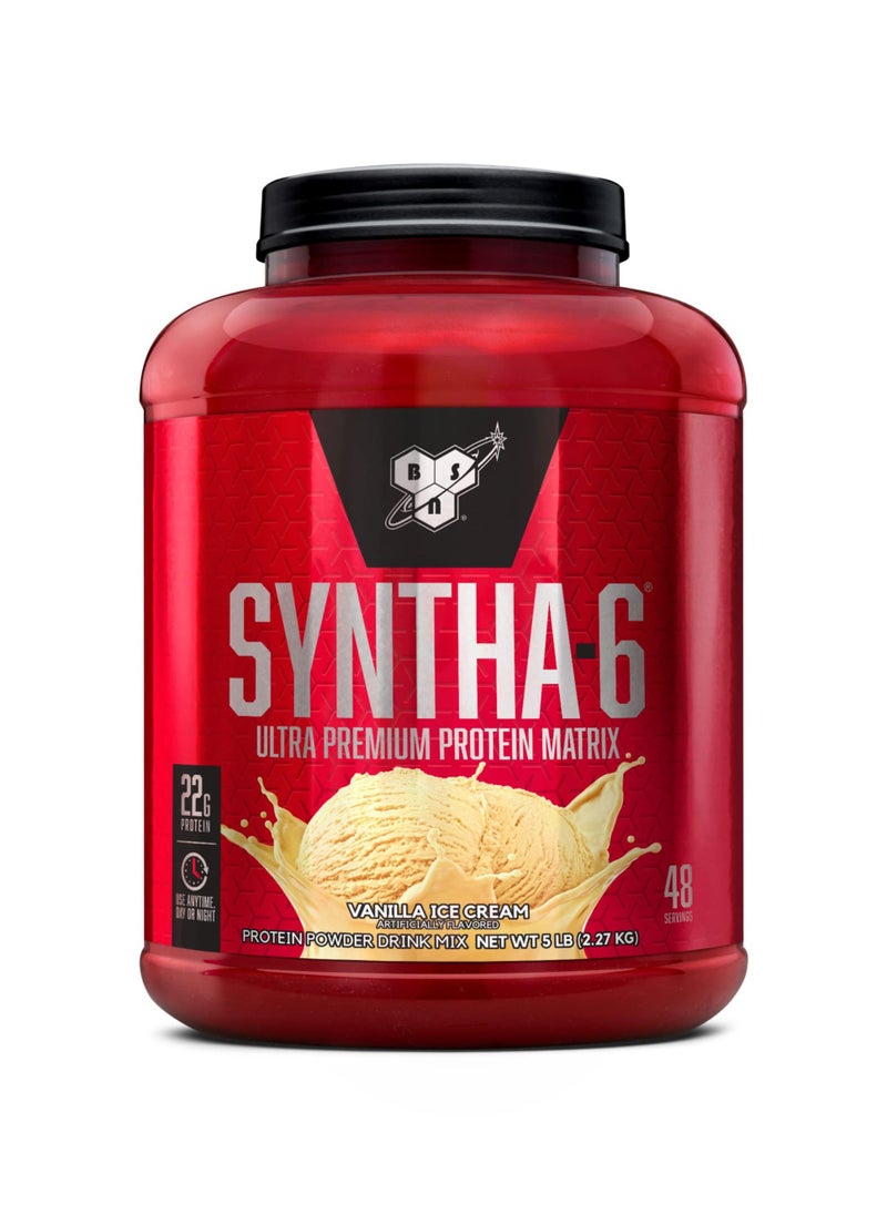 Syntha-6 Ultra Premium Protein Matrix Vanilla Ice Cream Flavor 5 Lb