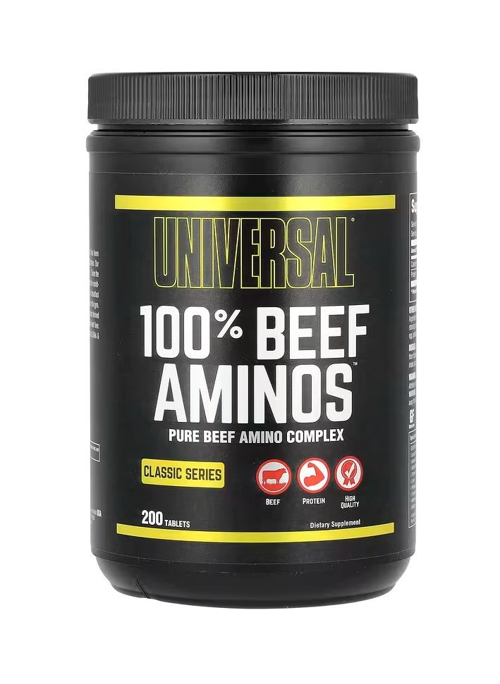 UNIVERSAL,BEEF AMINOS,CLASSIC SERIES,200 TABLETS