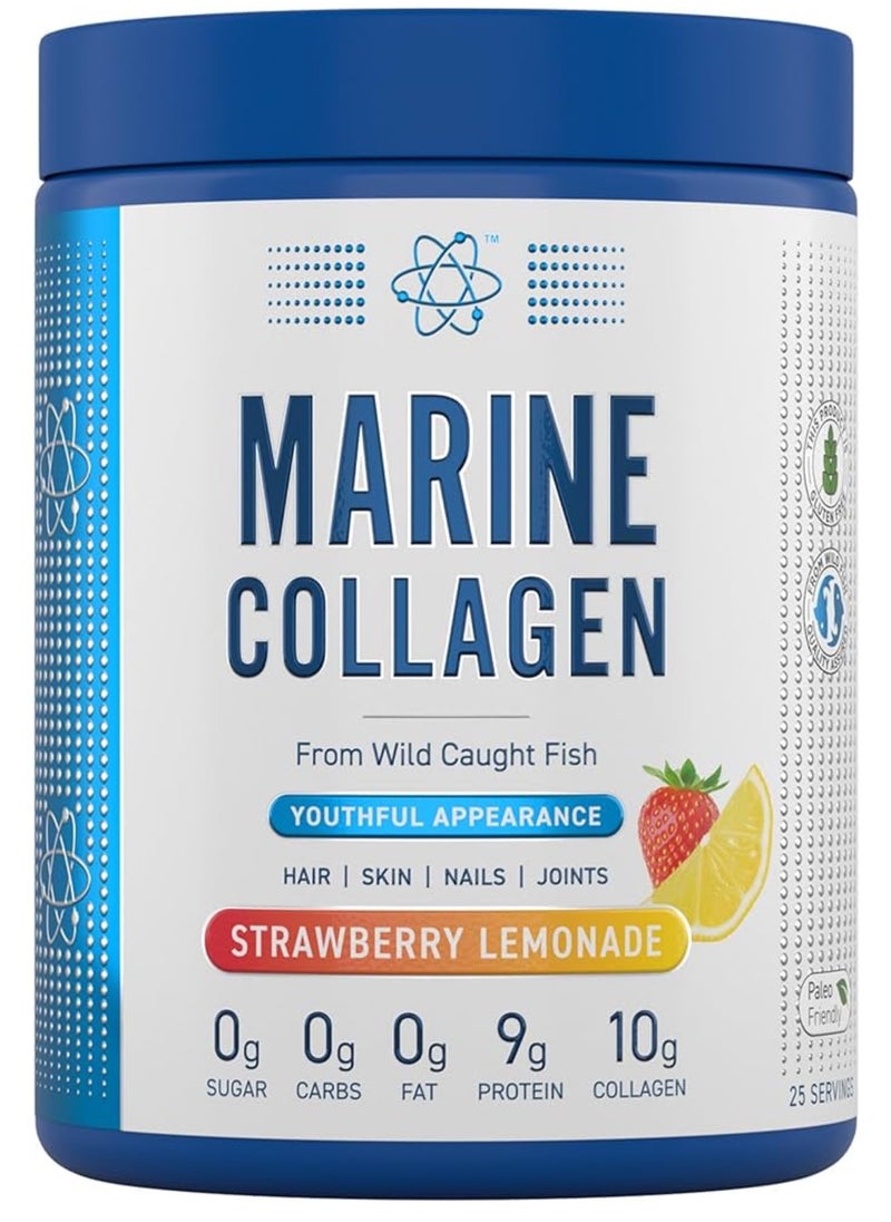 Marine Collagen Powder, Skin Hair Nails, Strawberry Lemonade, 300g