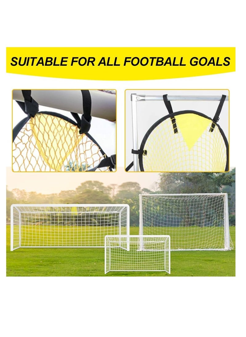 2PCS Football Top Bins Target Net, Top Bins Football Target Goal Bag Net, Soccer Top Corner Target Net, Football Training Practice Equipment for Shootings Accuracy