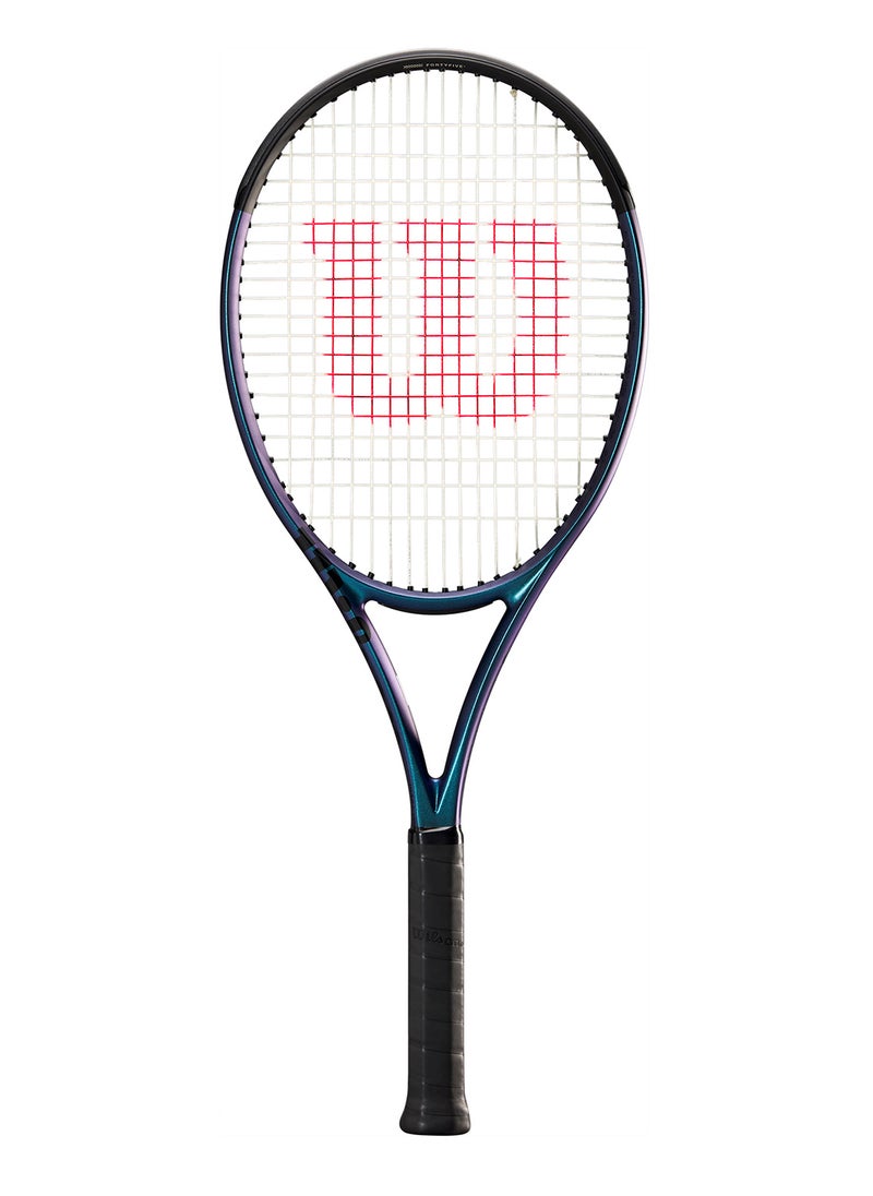 Ultra 100Ul V4 Tennis Racket, Head 100, 16X19, Adults, Intermediate/ Advanced - Black/ Blue/ Purple