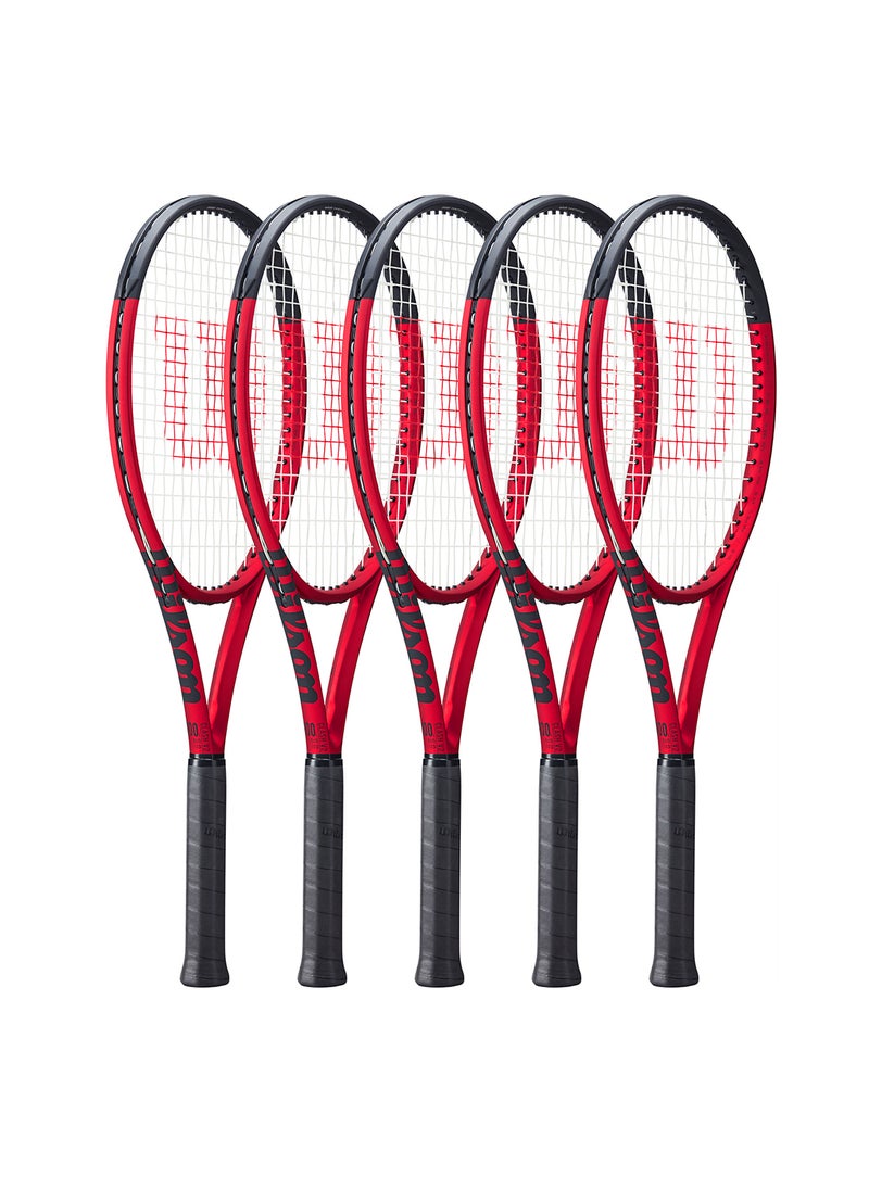 Clash 100L V2 Tennis Racket, 16X19, Adults, Intermediate/ Advanced - Red/ Black