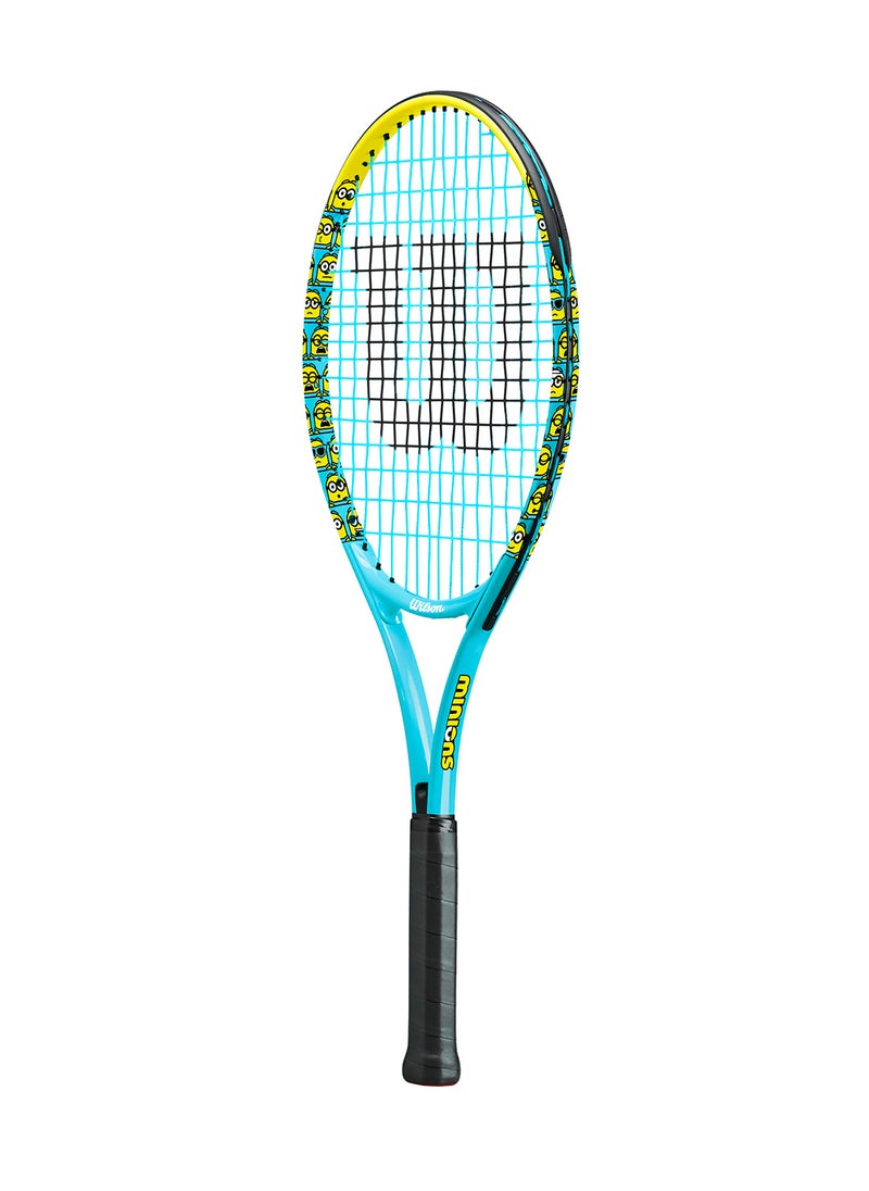 Minions 2.0 Junior 25 Tennis Racket, 16x17, Junior Beginners - Blue/ Yellow