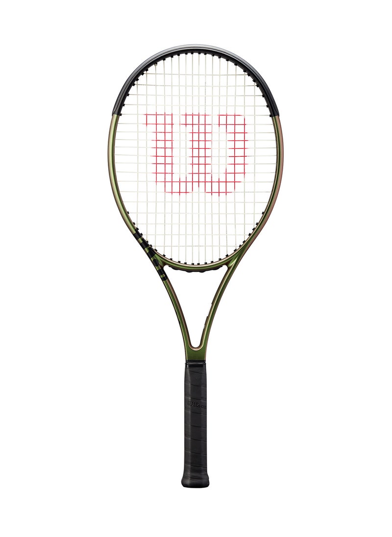 Blade 104 V8 Tennis Racket, 16x19, Adults, Intermediate/ Advanced - Green/ Bronze/ Black