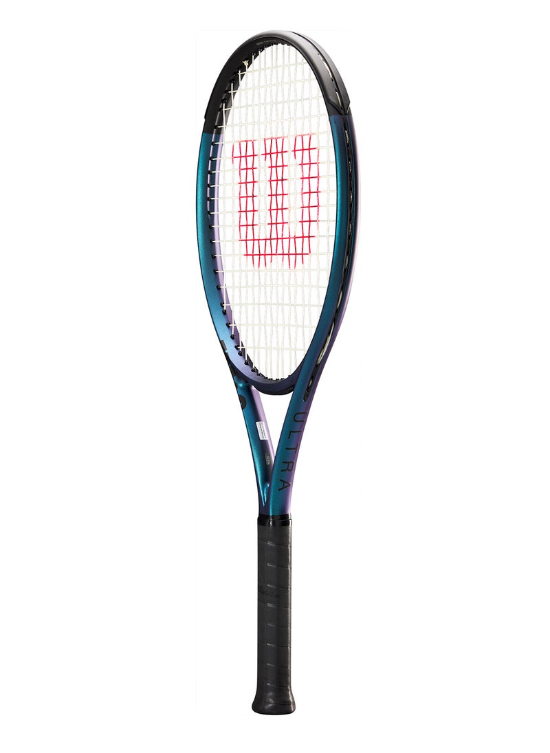 Ultra 108 V4 Tennis Racket, Head 108, 16X19, Adults, Intermediate/ Advanced - Black/ Blue/ Purple