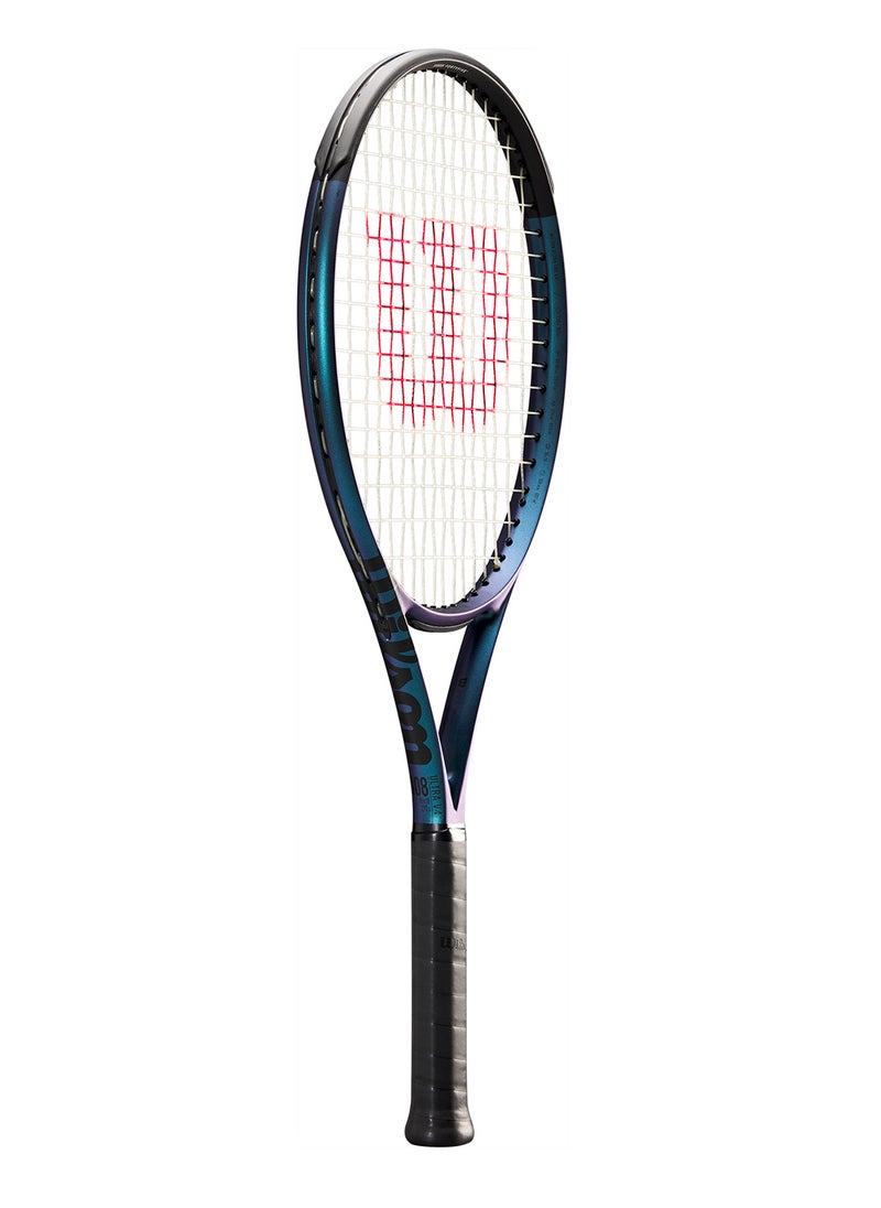 Ultra 108 V4 Tennis Racket, Head 108, 16X19, Adults, Intermediate/ Advanced - Black/ Blue/ Purple