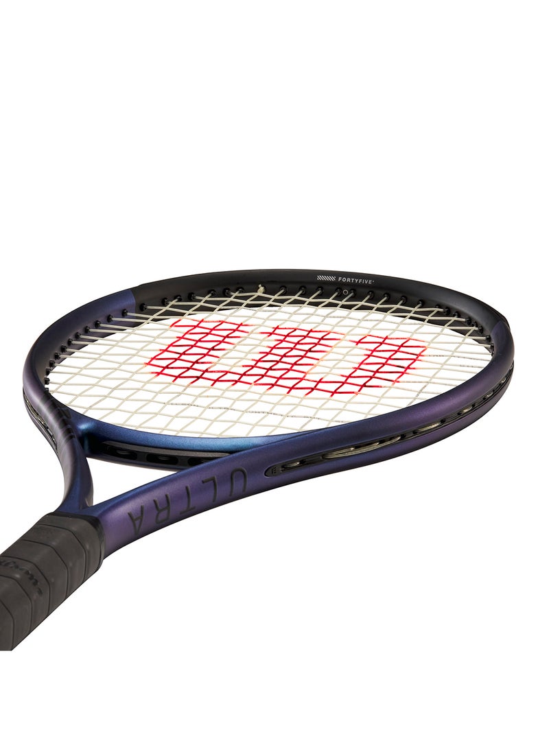 Ultra 108 V4 Tennis Racket, Head 108, 16X19, Adults, Intermediate/ Advanced - Black/ Blue/ Purple