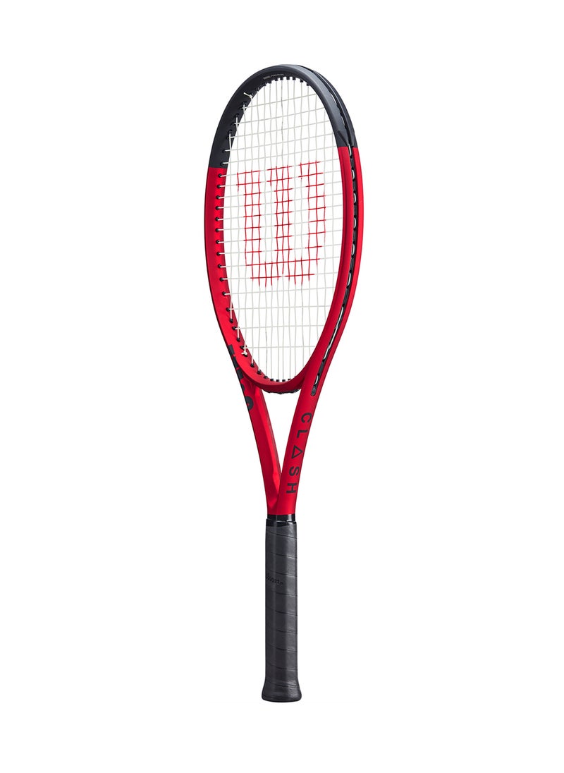 Clash 100Ul V2 Tennis Racket, 16X19, Adults, Intermediate/ Advanced - Red/ Black