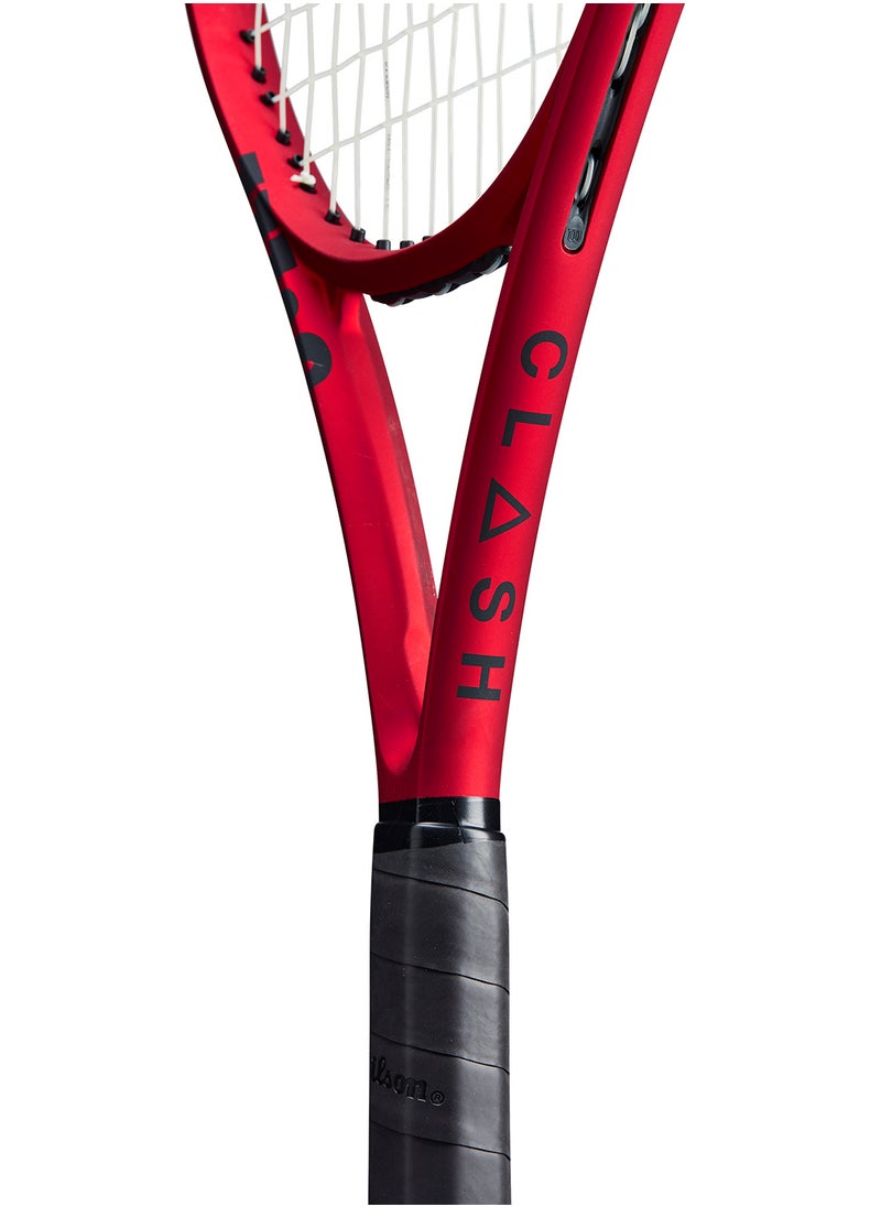 Clash 100Ul V2 Tennis Racket, 16X19, Adults, Intermediate/ Advanced - Red/ Black