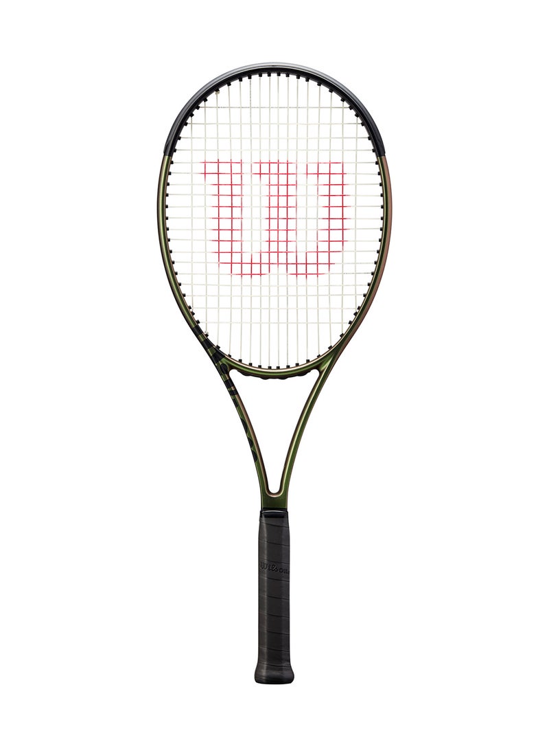 Blade 98 (16X19) V8 Tennis Racket, 16x19, Adults, Intermediate/ Advanced - Green/ Bronze/ Black