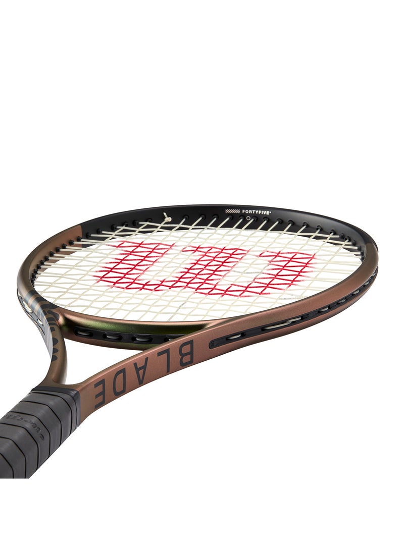 Blade 98 (16X19) V8 Tennis Racket, 16x19, Adults, Intermediate/ Advanced - Green/ Bronze/ Black