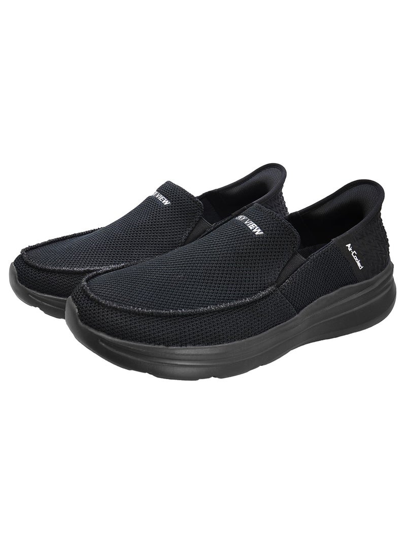 Men's Slip-ins Loafer Smooth Step Hands Free Shoes Flats Comfortable And Light-Weight Slip On Walking Shoes For Men