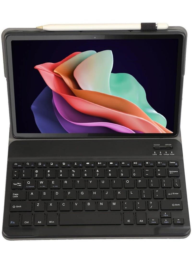 Keyboard Case Compatible with Lenovo Tab P12 12.7'' 2023 Slim Stand Cover with Pen Holder Detachable Wireless Bluetooth Keyboard for Tab P12 12.7 Inch