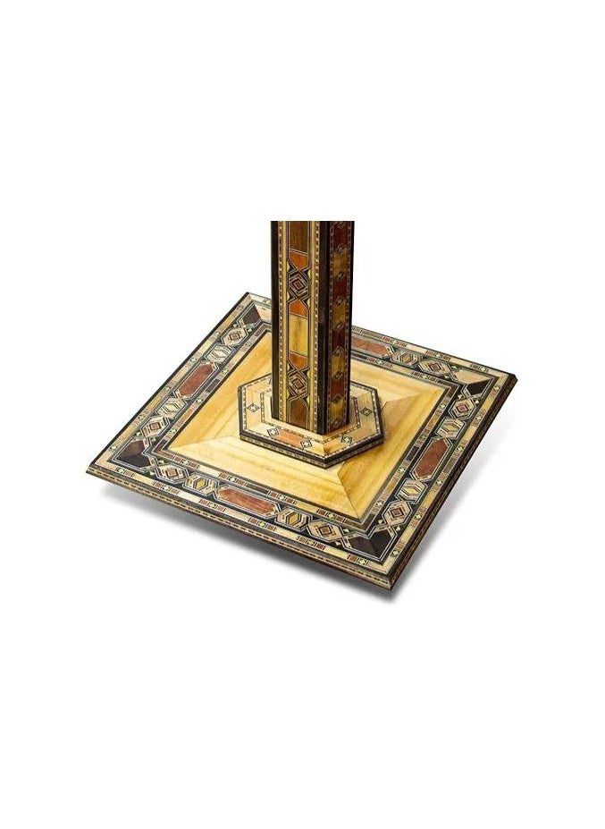 The Jawaami Quran holder stand made of Damascene mosaic wood, Large Size