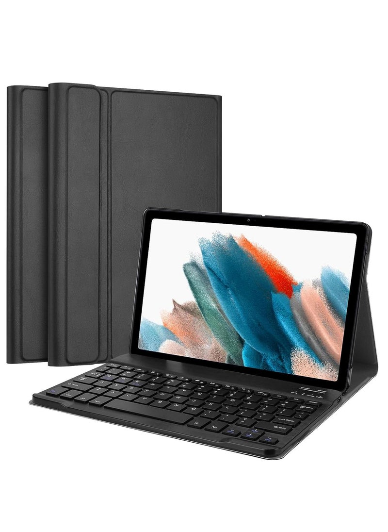 Galaxy Tab A8 Keyboard Case 10.5 Inch 2022 Protective Cover Case with Detachable Wireless Keyboard for Samsung Tab A8 10.5