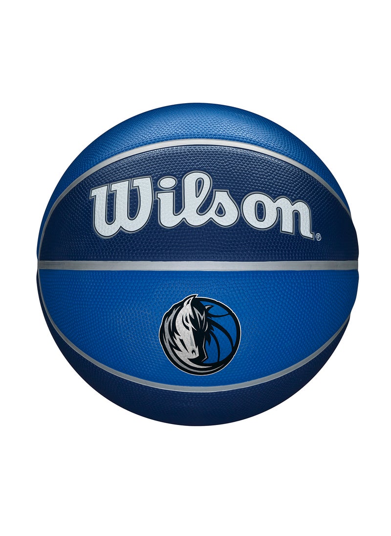 NBA Team Alliance Basketball Dallas Mavericks - Size 7 for +12 years old and Adults - Blue/Silver