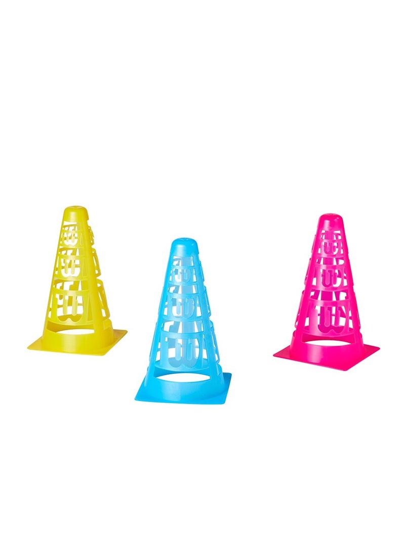 Training Cones, Multicolor, Pack of 12